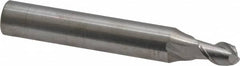 SGS - 1/4", 2 Flute, Single End, Solid Carbide, 0.01" Corner Radius End Mill - 2-1/2" OAL, 45° Helix, Right Hand Flute, 3/8" LOC, Right Hand Cut - Makers Industrial Supply