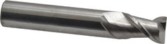 SGS - 1/2", 2 Flute, Single End, Solid Carbide, 0.02" Corner Radius End Mill - 3" OAL, 45° Helix, Right Hand Flute, 3/4" LOC, Right Hand Cut - Makers Industrial Supply