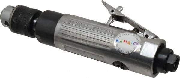 Value Collection - 3/8" Keyed Chuck - Inline Handle, 2,600 RPM, 0.5 hp, 90-120 psi - Makers Industrial Supply