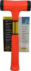 NUPLA - 24 oz Head 1-3/4" Face Diam Fiberglass Slim Head Dead Blow Hammer - 12" OAL, Fiberglass Handle - Makers Industrial Supply