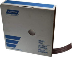 Norton - 1-1/2" x 50 Yd 220 Grit Aluminum Oxide Cloth Roll - Very Fine Grade, J Weighted Backing - Makers Industrial Supply