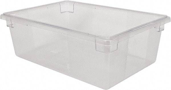 Rubbermaid - Rectangular, Clear Polycarbonate Food Tote Box - 6" High x 12" Wide x 18" Long - Makers Industrial Supply