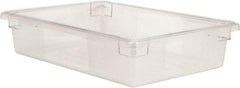 Rubbermaid - Rectangular, Clear Polycarbonate Food Tote Box - 6" High x 18" Wide x 26" Long - Makers Industrial Supply