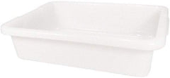 Rubbermaid - 4.6 Gal, White Polyethylene Tote Container - Nesting, 20" Long x 15" Wide x 5" High - Makers Industrial Supply