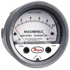 Dwyer - 25 Max psi, Differential Pressure Transmitter with Indication - 1/8" Thread - Makers Industrial Supply