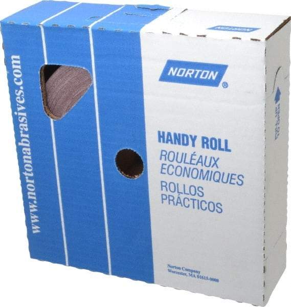 Norton - 2" x 50 Yd 240 Grit Aluminum Oxide Cloth Roll - Very Fine Grade, J Weighted Backing - Makers Industrial Supply