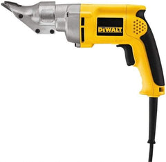 DeWALT - 2,500 SPM, 120 Volt, Pistol Grip Handle, Handheld Electric Shear - 18 Gauge (Mild Steel) & 20 Gauge (Stainless Steel) Cutting Capacity - Makers Industrial Supply