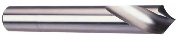 Made in USA - 1/2" Body Diam, 60°, 3" OAL, Solid Carbide Spotting Drill - Makers Industrial Supply