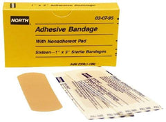 North - 3" Long x 1" Wide, General Purpose Self-Adhesive Bandage - Beige, Plastic Bandage - Makers Industrial Supply