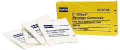 North - 2" Long x 2" Wide, General Purpose Compress - White, Compress Offset, Gauze Bandage - Makers Industrial Supply