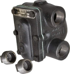 Watts - 4 Port, 1" Pipe, Cast Iron Float & Thermostatic Steam Trap - 15 Max psi - Makers Industrial Supply