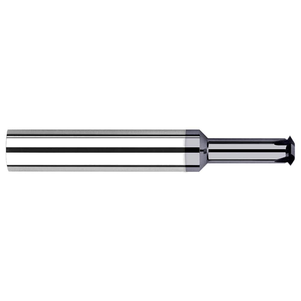 Single Profile Thread Mill: 3/4-10 to 3/4-32, 10 to 32 TPI, Internal & External, 6 Flutes, Solid Carbide 0.495″ Cut Dia, 1/2″ Shank Dia, 4″ OAL, AlTiN Coated