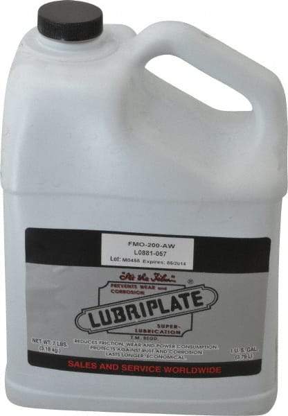 Lubriplate - 1 Gal Bottle Mineral Multi-Purpose Oil - SAE 10, ISO 46, 47 cSt at 40°C & 7 cSt at 100°C, Food Grade - Makers Industrial Supply