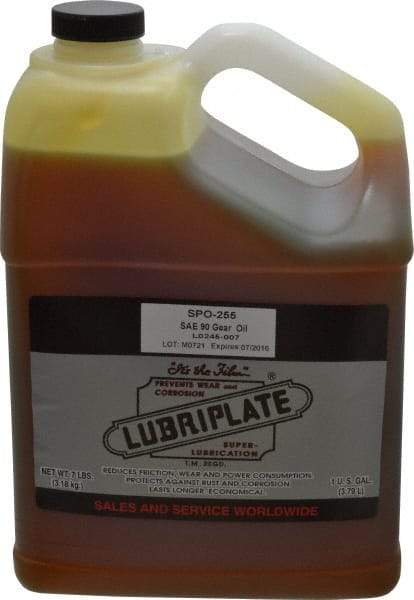 Lubriplate - 1 Gal Bottle, Mineral Gear Oil - 1044 SUS Viscosity at 100°F, 95 SUS Viscosity at 210°F, ISO 220 - Makers Industrial Supply