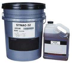 Lubriplate - 5 Gal Pail, ISO 32, SAE 10, Air Compressor Oil - 155 Viscosity (SUS) at 100°F, 46 Viscosity (SUS) at 210°F, Series SYNAC 32 - Makers Industrial Supply