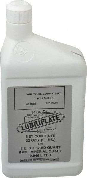 Lubriplate - Bottle, ISO 32, Air Tool Oil - 147 Viscosity (SUS) at 100°F, 44 Viscosity (SUS) at 210°F - Makers Industrial Supply