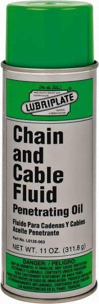 Lubriplate - 12 oz Aerosol General Purpose Chain & Cable Lubricant - 32 ISO Grade - Makers Industrial Supply