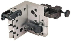 Suburban Tool - 4" Wide x 4" Deep x 4-1/2" High Steel Precision-Ground Angle Plate - V-Step Plate, Machined Holes on Surface, Open End, 1" Thick, Pair of Plates - Makers Industrial Supply