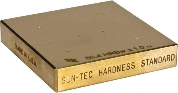 Made in USA - Rockwell A Scale, Hardness Calibration Test Block - A60 Hardness, Low Hardness Range Description, 2 Piece - Makers Industrial Supply