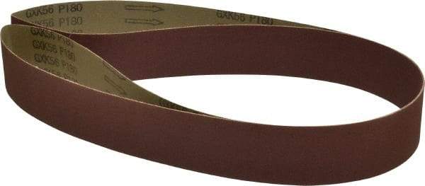 Tru-Maxx - 2" Wide x 72" OAL, 180 Grit, Aluminum Oxide Abrasive Belt - Aluminum Oxide, Very Fine, Coated, X Weighted Cloth Backing - Makers Industrial Supply