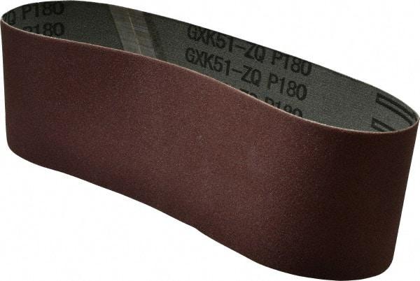 Tru-Maxx - 3" Wide x 21" OAL, 180 Grit, Aluminum Oxide Abrasive Belt - Aluminum Oxide, Very Fine, Coated, X Weighted Cloth Backing - Makers Industrial Supply