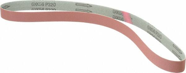 Tru-Maxx - 1" Wide x 42" OAL, 320 Grit, Aluminum Oxide Abrasive Belt - Aluminum Oxide, Extra Fine, Coated, X Weighted Cloth Backing - Makers Industrial Supply