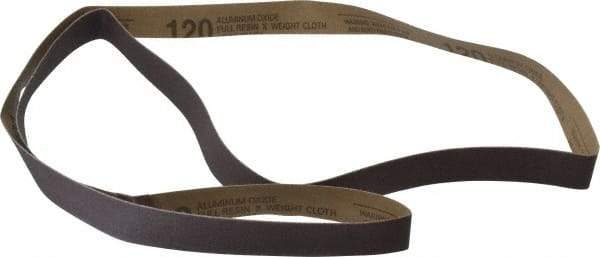 Tru-Maxx - 1" Wide x 72" OAL, 120 Grit, Aluminum Oxide Abrasive Belt - Aluminum Oxide, Fine, Coated, X Weighted Cloth Backing - Makers Industrial Supply