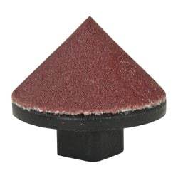 Superior Abrasives - 5/8" Diam 180 Grit 90° Included Angle Cone Center Lap - Aluminum Oxide, Very Fine Grade, Holder Required - Makers Industrial Supply