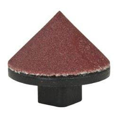 Superior Abrasives - 7/8" Diam 120 Grit 90° Included Angle Cone Center Lap - Aluminum Oxide, Fine Grade, Shank Mounted - Makers Industrial Supply