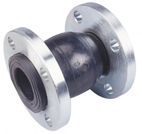 Unisource Mfg. - 8" Pipe, Neoprene Single Arch Pipe Expansion Joint - 6" Long, 1/2" Extension, 3/4" Compression, 225 Max psi, Flanged - Makers Industrial Supply