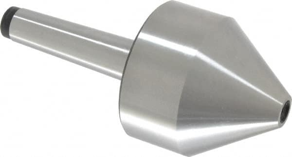 Interstate - MT3 Taper Shank, 3.07" Head Diam Live Center - 3.03" Head Length, 0.71" Point Diam, 1.65" Point Len, 396.83 Lb Max Workpc, 6.77" OAL, Bull Nose Point - Makers Industrial Supply