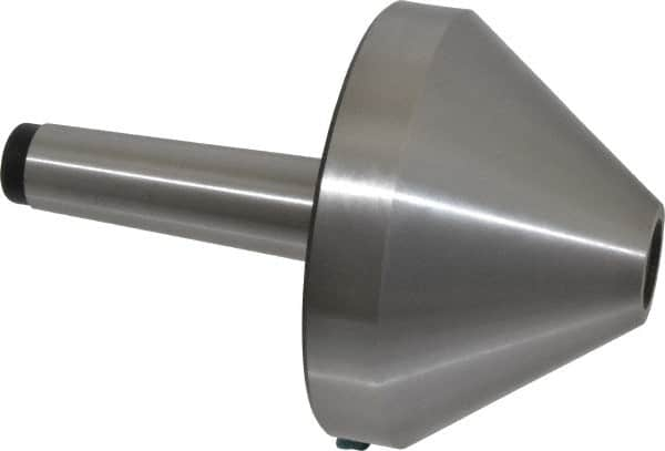 Interstate - MT4 Taper Shank, 5.04" Head Diam Live Center - 3.27" Head Length, 1.38" Point Diam, 2.44" Point Len, 1,433 Lb Max Workpc, 7.6" OAL, Bull Nose Point - Makers Industrial Supply