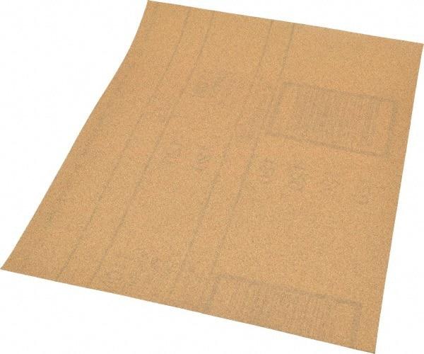 3M - 120 Grit, Garnet Sanding Sheet - 11" Long x 9" Wide, Fine Grade, A Weighted Paper Backing - Makers Industrial Supply