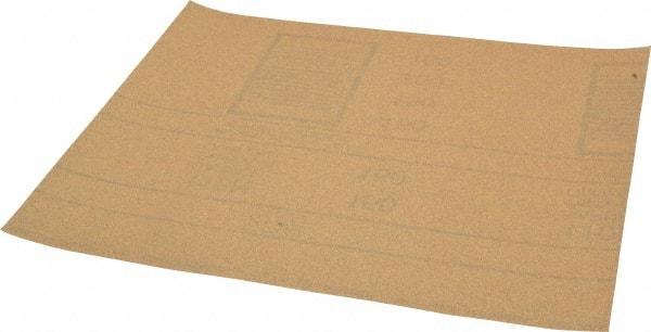 3M - 150 Grit, Garnet Sanding Sheet - 11" Long x 9" Wide, Very Fine Grade, A Weighted Paper Backing - Makers Industrial Supply