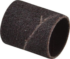 Made in USA - 50 Grit Aluminum Oxide Coated Spiral Band - 3/4" Diam x 1" Wide, Coarse Grade - Makers Industrial Supply