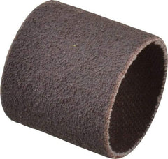 Made in USA - 80 Grit Aluminum Oxide Coated Spiral Band - 1" Diam x 1" Wide, Medium Grade - Makers Industrial Supply