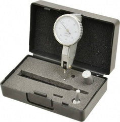 Value Collection - 0.008 Inch Range, 0.0001 Inch Dial Graduation, Horizontal Dial Test Indicator - 1.26 Inch White Dial, 0-40-0 Dial Reading - Makers Industrial Supply