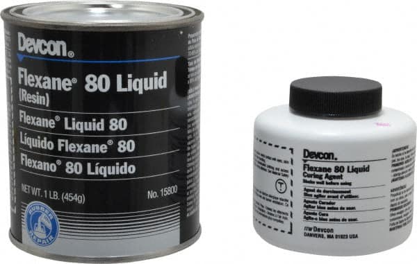 Devcon - 1 Lb Kit Black Urethane Joint Sealant - 120°F (Wet), 180°F (Dry) Max Operating Temp, 15 min Tack Free Dry Time - Makers Industrial Supply