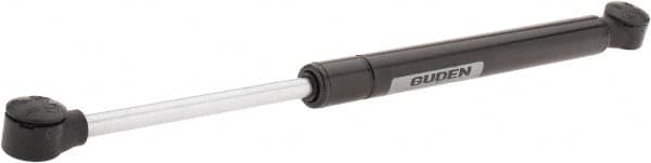 Value Collection - 0.32" Rod Diam, 0.75" Tube Diam, 60 Lb Capacity, Fixed Force Gas Spring - 11.9" Extended Length, 3.5" Stroke Length, Plastic Ball Socket, Black Nitride Piston - Makers Industrial Supply