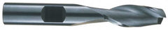 RobbJack - 21/64", 13/16" LOC, 3/8" Shank Diam, 2-1/2" OAL, 2 Flute, Solid Carbide Square End Mill - Single End, Uncoated, Spiral Flute, 30° Helix, Centercutting, Right Hand Cut, Right Hand Flute, Series NR-204 - Makers Industrial Supply