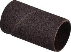 Made in USA - 50 Grit Aluminum Oxide Coated Spiral Band - 1" Diam x 2" Wide, Coarse Grade - Makers Industrial Supply