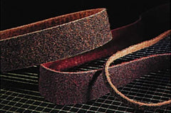 Superior Abrasives - 3" Wide x 132" OAL, Aluminum Oxide Abrasive Belt - Aluminum Oxide, Medium, Nonwoven - Makers Industrial Supply