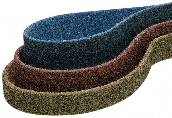 Superior Abrasives - 2" Wide x 132" OAL, Aluminum Oxide Abrasive Belt - Aluminum Oxide, Very Fine, Nonwoven - Makers Industrial Supply