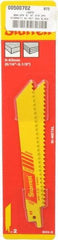 Starrett - 6" Long x 3/4" Thick, Bi-Metal Reciprocating Saw Blade - Straight Profile, 6 TPI, Toothed Edge, Universal Shank - Makers Industrial Supply