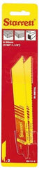 Starrett - 6" Long x 3/4" Thick, Bi-Metal Reciprocating Saw Blade - Straight Profile, 10 TPI, Toothed Edge, Universal Shank - Makers Industrial Supply