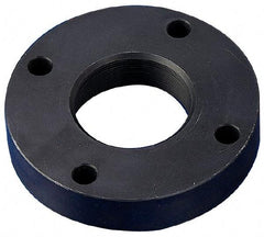 Keystone Threaded Products - 1.967-18 Int Thread, 1-1/4 - 1-1/2" Bar Diam, 4-1/4" Flange OD x 0.83" Thickness Precision Acme Mounting Flange - 4 Mounting Holes, Black Oxide Finish, Carbon Steel - Makers Industrial Supply