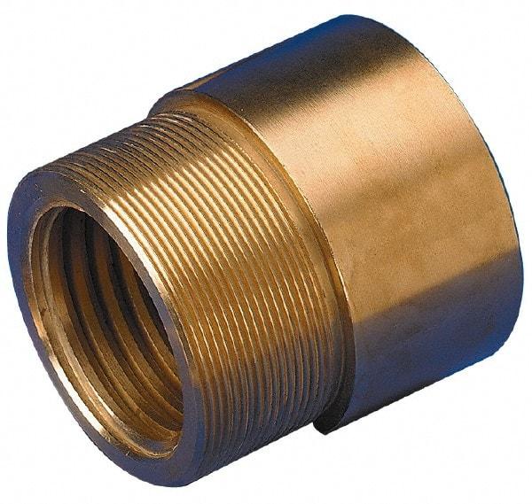 Keystone Threaded Products - 0.68" Long, 0.62" High, 0.38" Thread Length, Bronze, Left Hand, Round, Precision Acme Nut - 0.562-18 Thread Size, 2C Class of Fit - Makers Industrial Supply