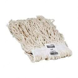 Rubbermaid - 1" White Head Band, Small Rayon Cut End Mop Head - 4 Ply, Side Loading Connection, Use for Finishing - Makers Industrial Supply