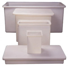 Made in USA - 18 Gallon Rectangular Plastic Tank - 30" High x 12" Diam - Makers Industrial Supply