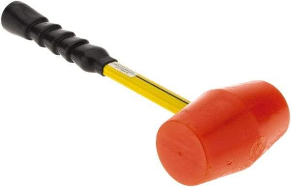 No-Mar - 1-7/8 Lb Head 2-5/8" Face Urethane Hammer - Fiberglass Handle - Makers Industrial Supply